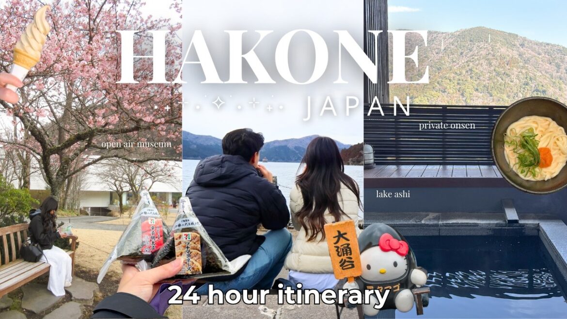 24 hours in hakone 🚞♨️ : private onsen ryokan, hakone loop + full itinerary