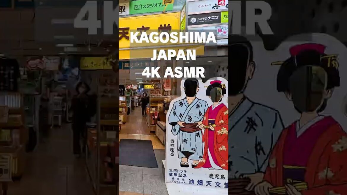 Heart of Kagoshima! 🇯🇵 Tenmonkan Arcade 4K ASMR Walk.