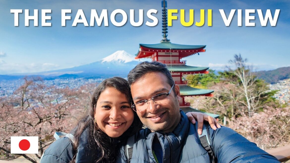 Mount Fuji and Chureito Pagoda | Most Beautiful Spot in Japan? | We climbed 398 steps for this view
