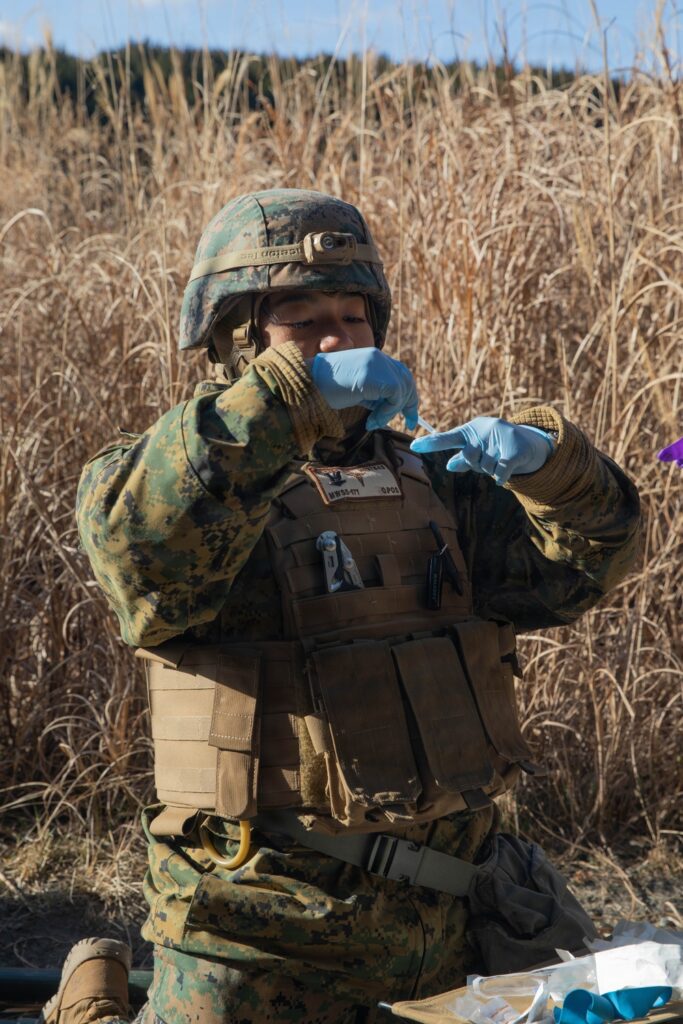 Marine Wing Support Squadron 171 trains at Mount Fuji
