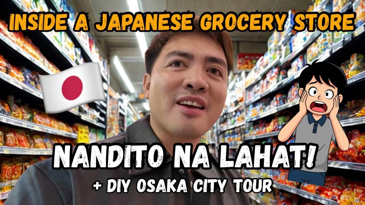 Inside a JAPANESE GROCERY STORE 🇯🇵 DIY Osaka City Tour