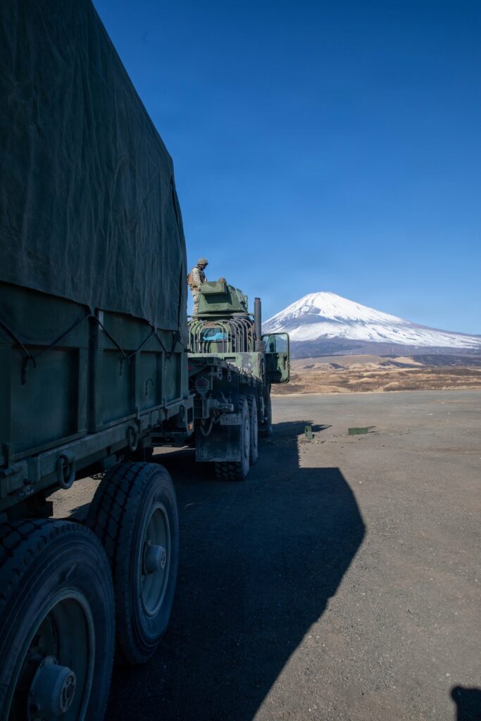 Marine Wing Support Squadron 171 trains at Mount Fuji