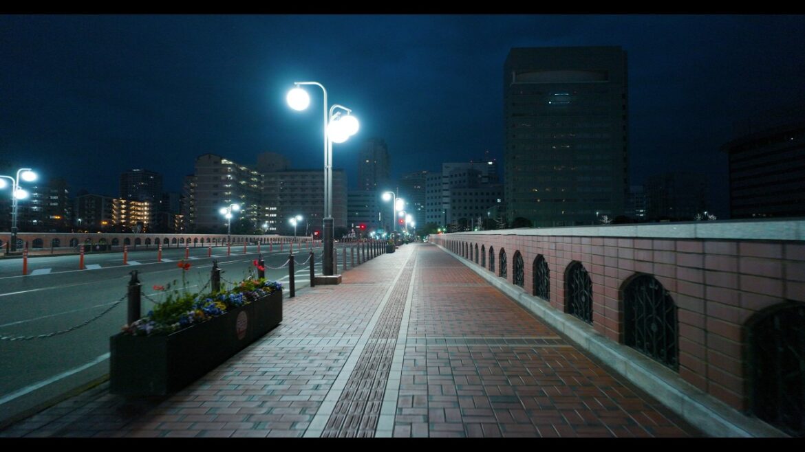 A walking tour of Fukuoka at night.(Japan)4K A walking tour of Fukuoka at night.(Japan)4K