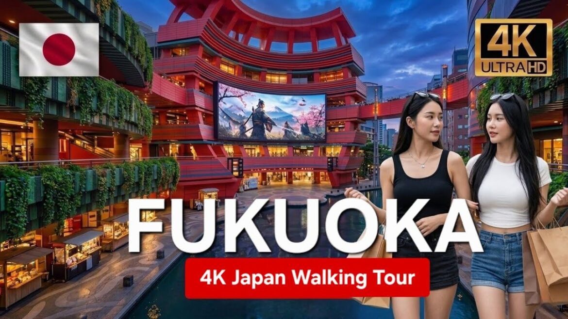 Fukuoka 🇯🇵 Japan’s Most Liveable City | Night & Day Walking Tour (4K HDR)