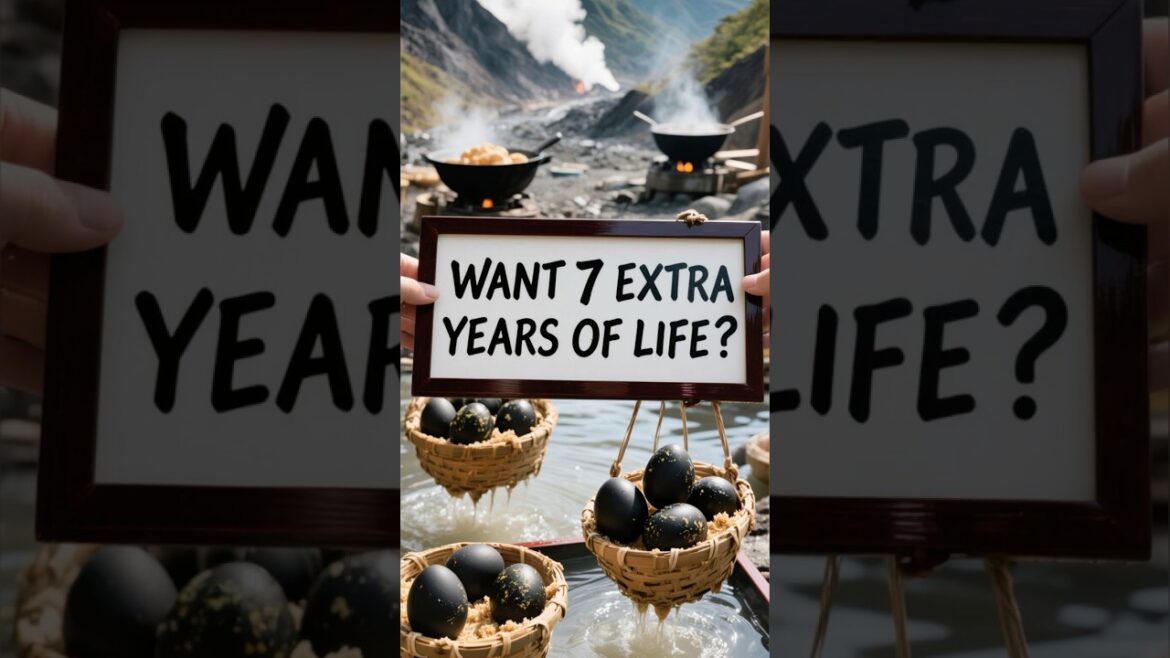 Want 7 Extra Years of Life 🥚 Hakone Black Eggs at Lake Ashi Japan 🇯🇵 Tokyo Food Travel #shorts