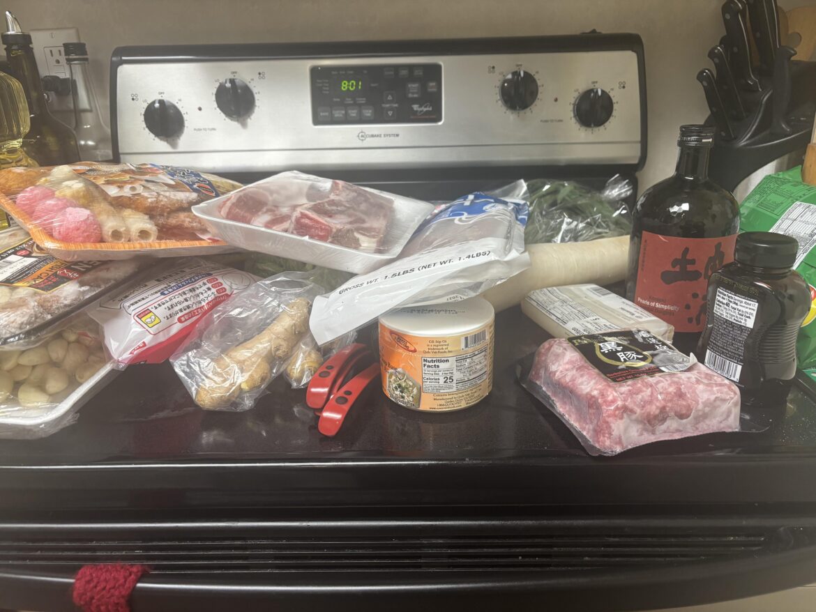 Preparing to make oden tomorrow