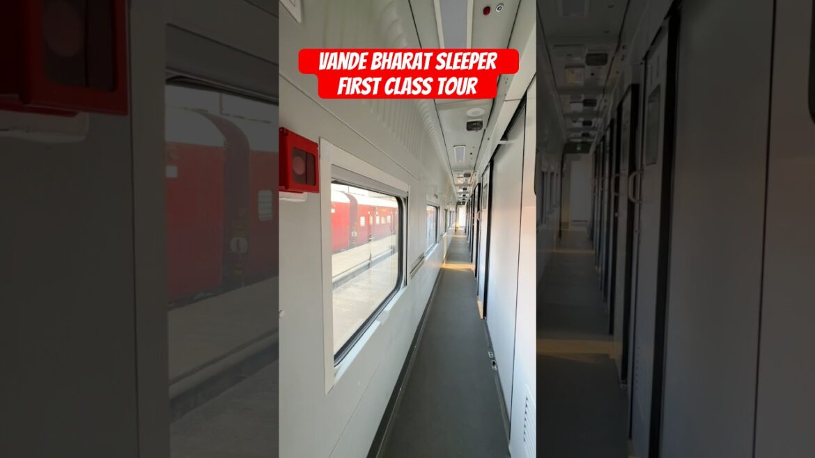 Vande Bharat Sleeper Train FIRST CLASS COUPE tour with Shower onboard 😳 #shorts #luxury #travel