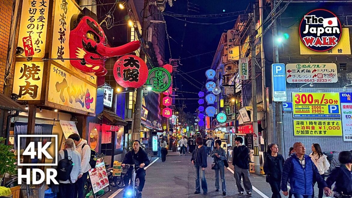 Japan Night Walk – Hidden Backstreets of Namba to Dotonbori | Osaka Walking Tour | 4K HDR Japan Night Walk – Hidden Backstreets of Namba to Dotonbori | Osaka Walking Tour | 4K HDR