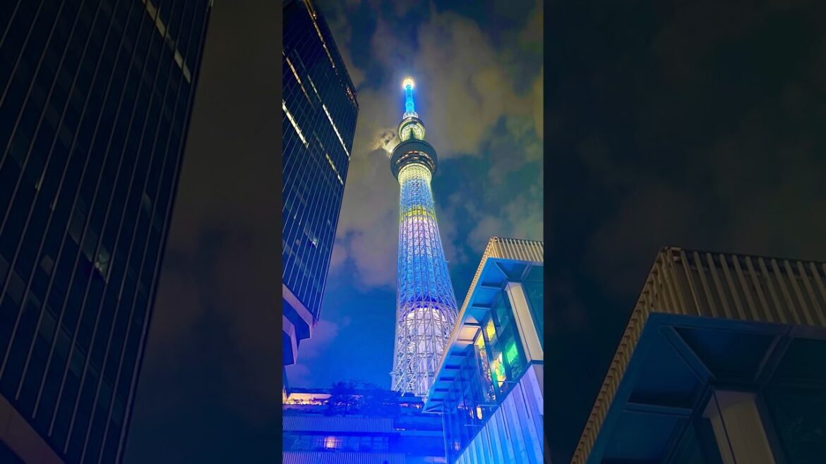 📍Tokyo skytree 🇯🇵🌸#skytree #tokyo #japan #shorts #travel