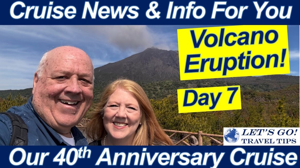 KAGOSHIMA JAPAN 🌋 We Saw the Volcano ERUPT! | 40th Anniversary Cruise Update!