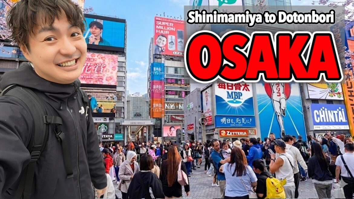 Spring Came to Osaka! Let's Walk and Eat in Spring Town Shinimamiya and Dotonbori!