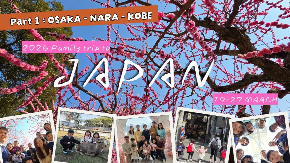 2026 FAMILY TRIP TO JAPAN | Osaka – Nara – Kobe | 19-27.3.2026 | PART 1 2026 FAMILY TRIP TO JAPAN | Osaka - Nara - Kobe | 19-27.3.2026 | PART 1