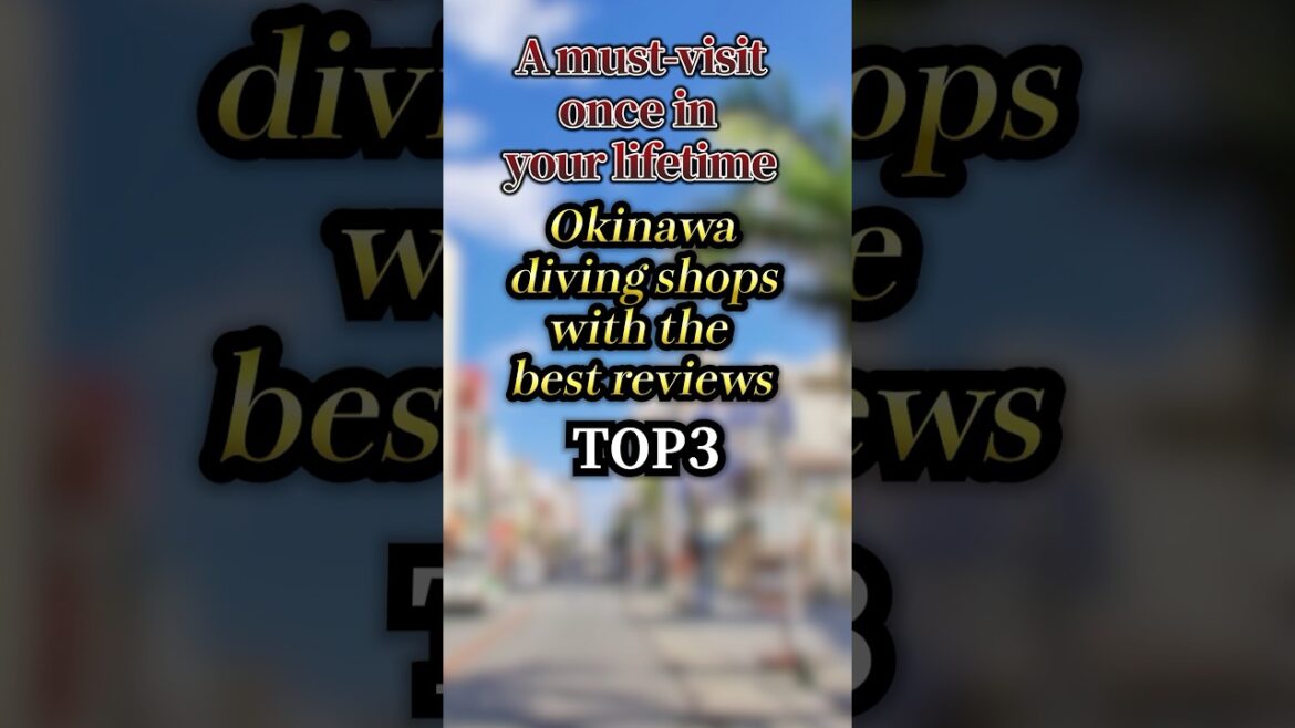 Okinawa diving shops with best review Top3