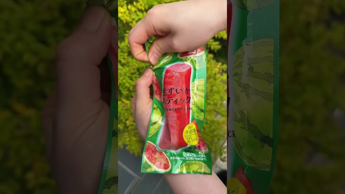 🍉100% Real Watermelon? Lawson in Japan #watermelon #japan #japanesefood #shorts #japanesestreetfood