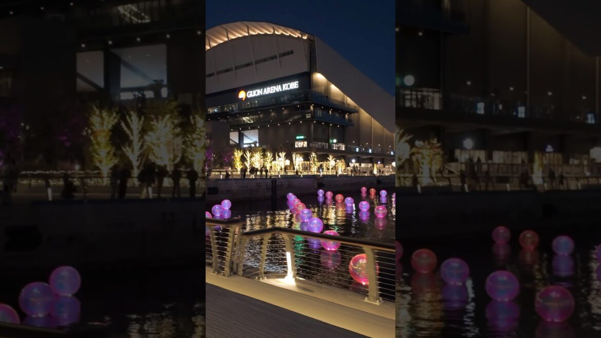 Kobe Night Walk | GLION ARENA KOBE & BUBBLUMI 4K ASMR