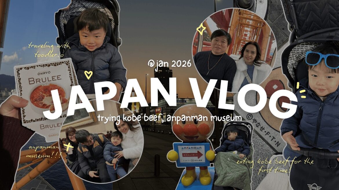 JAPAN TRAVEL DIARIES 🍡🎏 (part 3): trying kobe beef and visiting anpanman museum🥩🥢