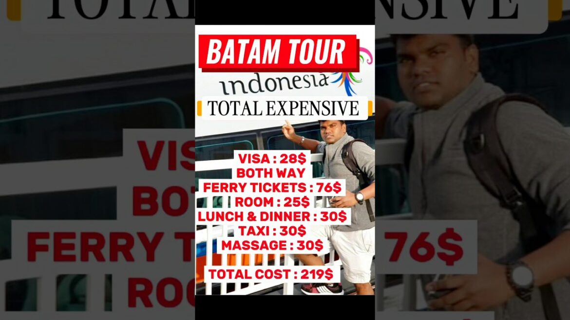 Indonesia 🇮🇩 Batam Tour Total Expensive Cost Full Details Video 😍🤝#batamindonesia