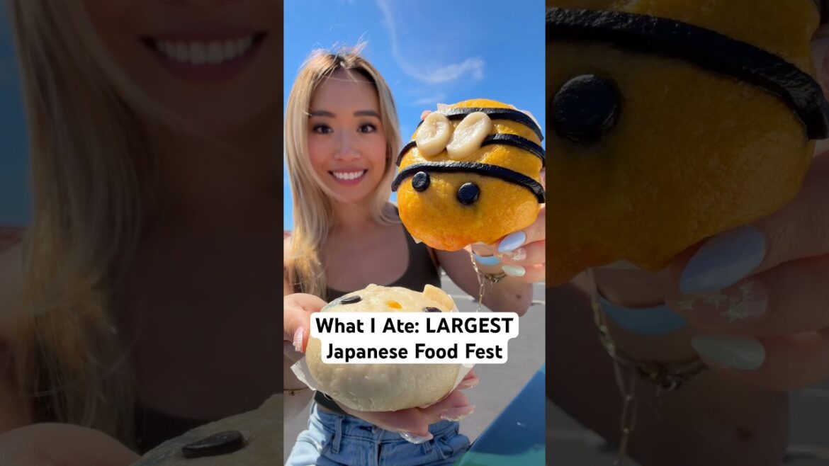 What I ate at the LARGEST Japanese street food fest in SoCal ✨🤤 #losangeles #foodie #japanesefood