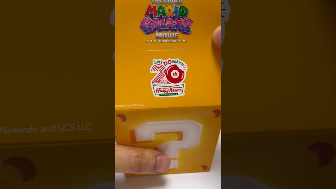 Super Mario Galaxy × Krispy Kreme Doughnuts🍩 ? Block Box #shorts