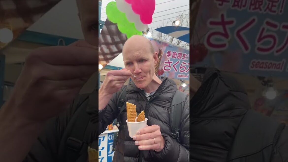 This Sakura Ice Cream in Nago Doesn’t Taste Like You Think 🌸🍦😳