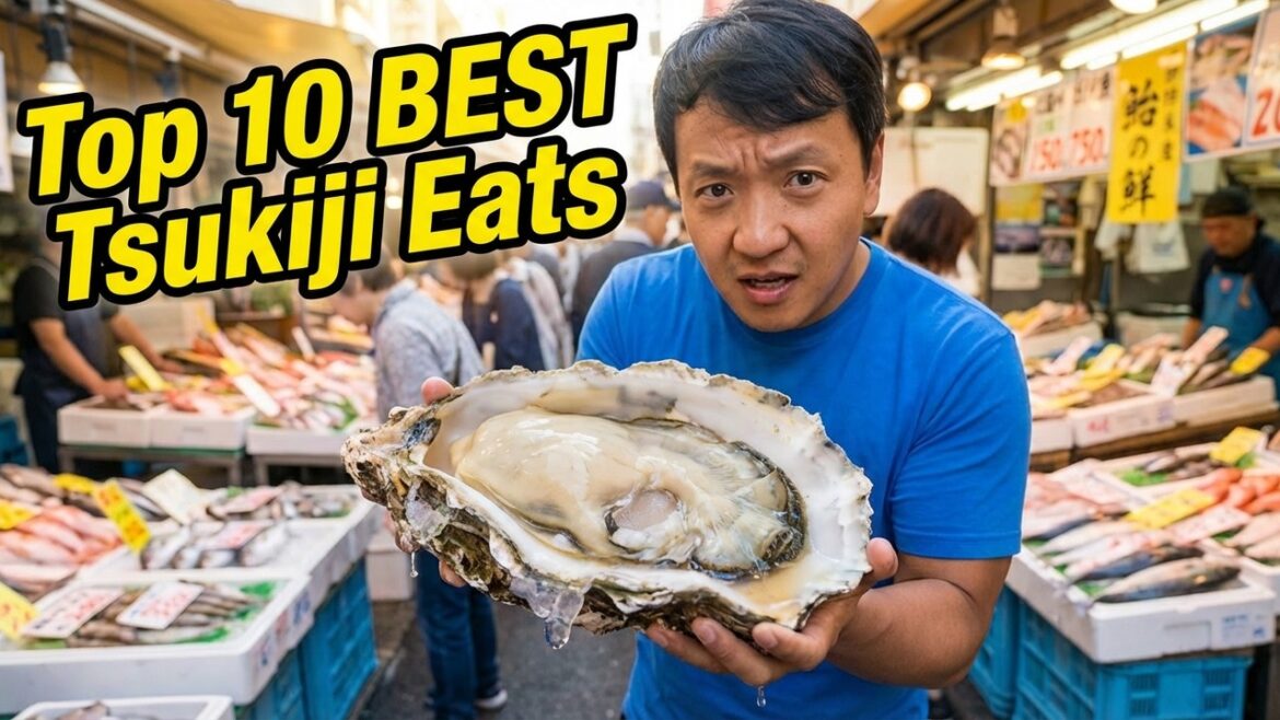 Top 10 MUST EATS at the LEGEDARY Tsukiji FISH MARKET in Tokyo Japan (Ultimate Food Guide!)