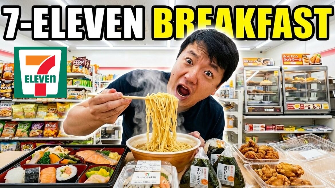 Eating 7-ELEVEN BREAKFAST for an ENTIRE WEEK in Japan!