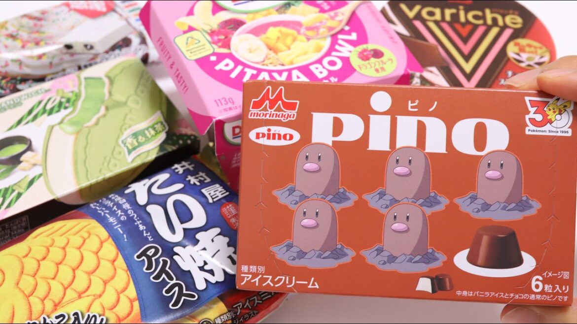 6 Japanese Ice Treats🍨Collection ASMR & Unboxing (No Talking)