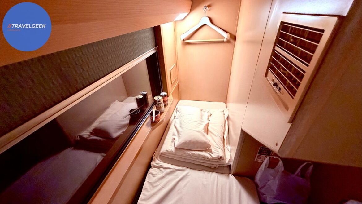 Trying the Tiniest Room on Japan's Only Sleeper Train Sunrise Express | Osaka - Tokyo