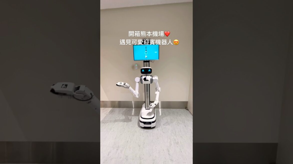 開箱熊本機場❤️遇見可愛迎賓機器人😍 #美景 #旅行 #熊本 #機場 #九州 #旅遊 #日本 #機器人 #迎賓 #travel #trip #japan #kumamoto #開箱 #airport