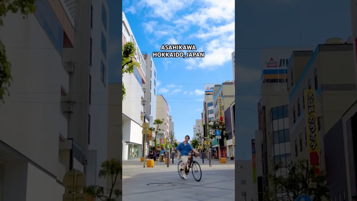 Quiet morning walk through Asahikawa, Hokkaido, Japan