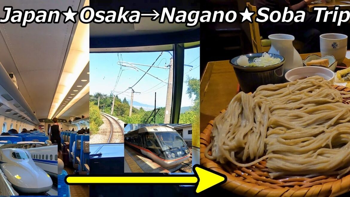 Japan★Osaka→Nagano★Shinkansen & Limited Express Shinano★Soba Trip