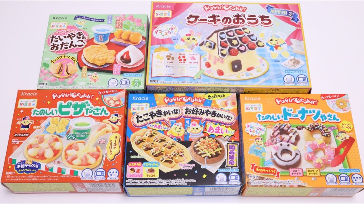 5 Popin Cookin Japanese Interesting DIY Candy Collection🍬 ASMR & Tutorial