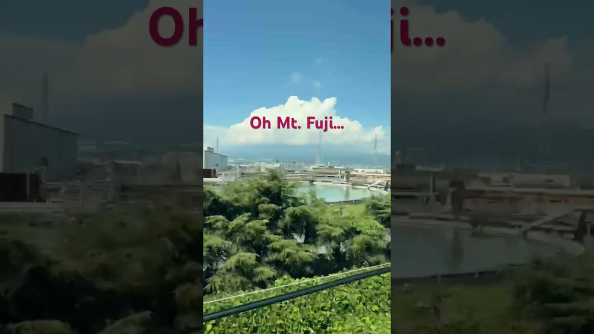 Ode to Cloud Hidden Mt Fuji | Shinkansen to Tokyo Japan Travel #Shorts