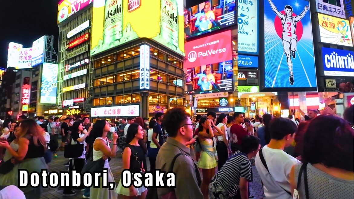 Dotonbori at Night – Osaka's Most Iconic Neon Street | 4K Walking Tour