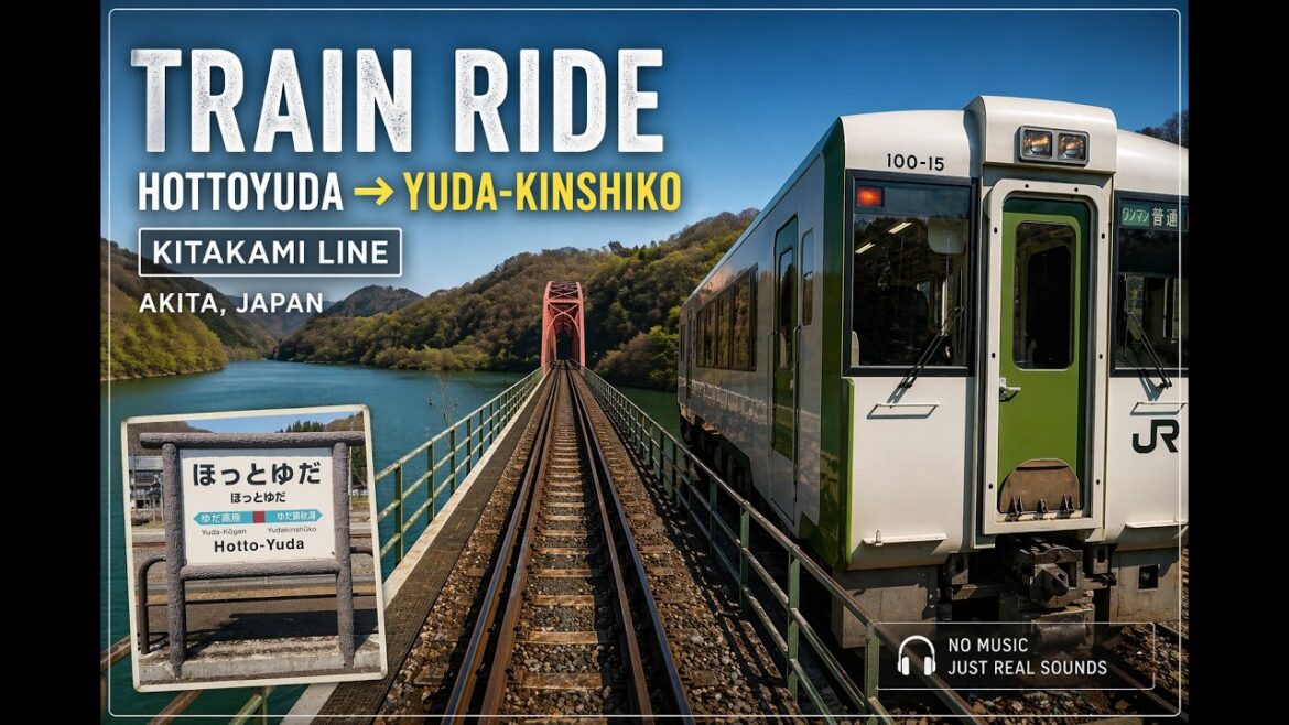 Relaxing Train Ride Through Akita | Japan Countryside | No Music, Raw Video