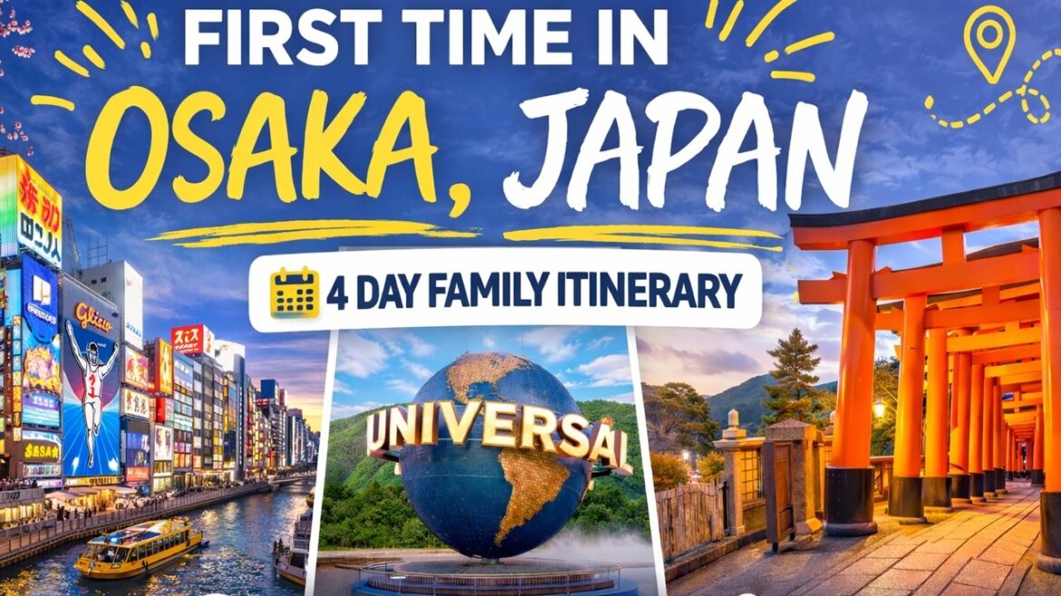 First Time in Osaka Japan | 4 Day Family Itinerary (Universal Studios, Dotonbori & Kyoto)