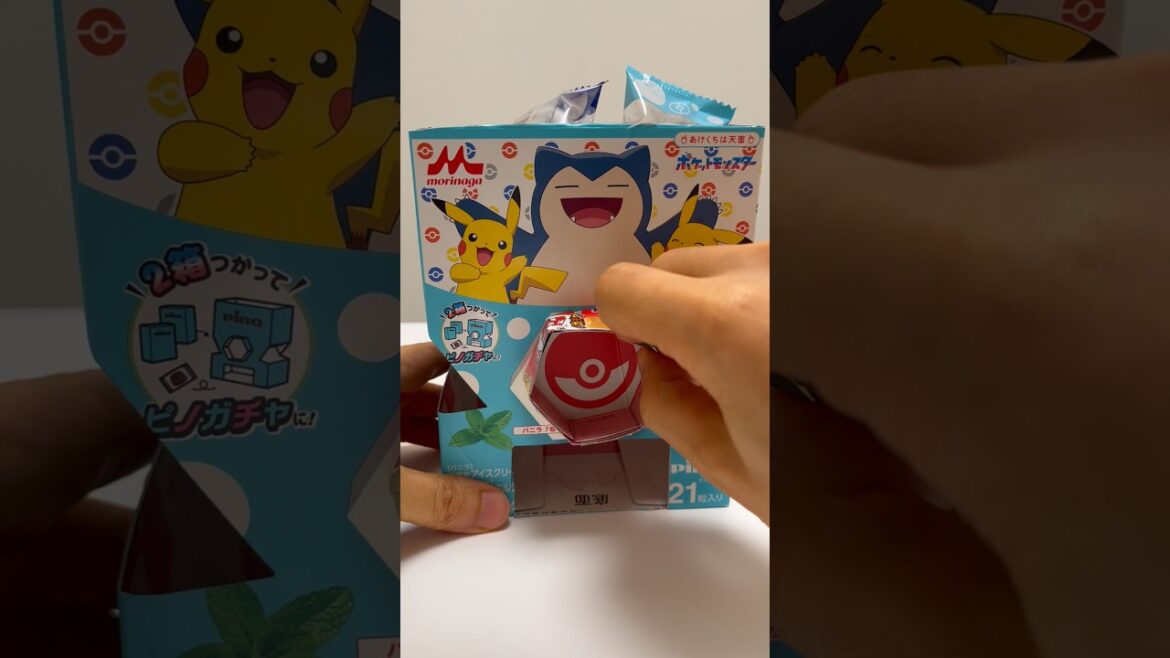 DIY Pokemon Pino Chocolate Ice Treats Gacha Machine Strawberry Flavor #shorts DIY Pokemon Pino Chocolate Ice Treats Gacha Machine Strawberry Flavor #shorts