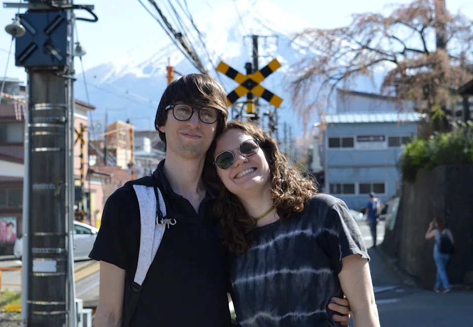 Sebastian Rodriguez and Miccaela Castano are travelling slowly across Japan, and say they find it strange that so many tourists only seem to care about the most popular spots on social media.