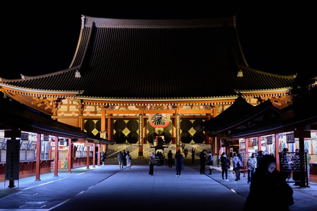 Senso-ji, day and night
