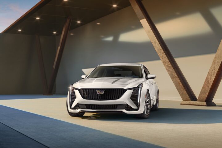 Front three-quarter view of the 2026 Cadillac CT5 for Japan.