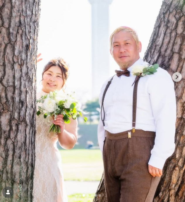 Yuu's wedding photos. /Photo=Screenshot from Yuu's Instagram