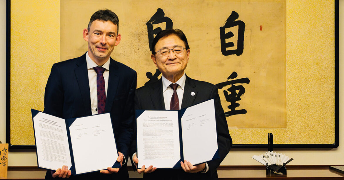 KyotoU, Kyoto International School conclude MoU for cooperation