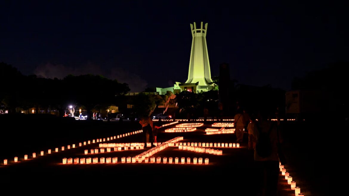 U.S. Navy Honors 80th Anniversary of Battle of Okinawa at Candle Lighting > United States Navy > News Display U.S. Navy Honors 80th Anniversary of Battle of Okinawa at Candle Lighting > United States Navy > News Display