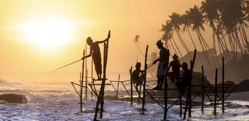 Fishing in Sri Lanka.