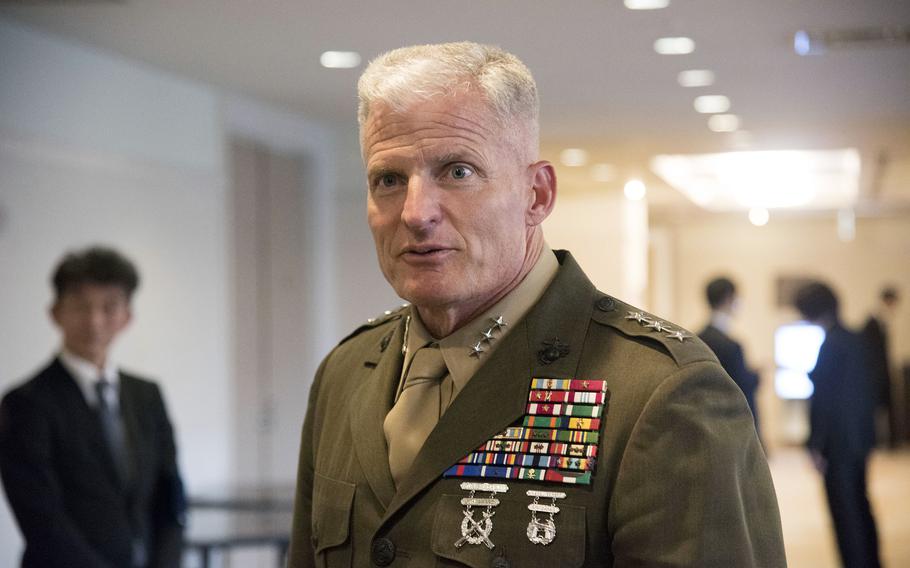 Lt. Gen. Roger Turner standing in a hallway.