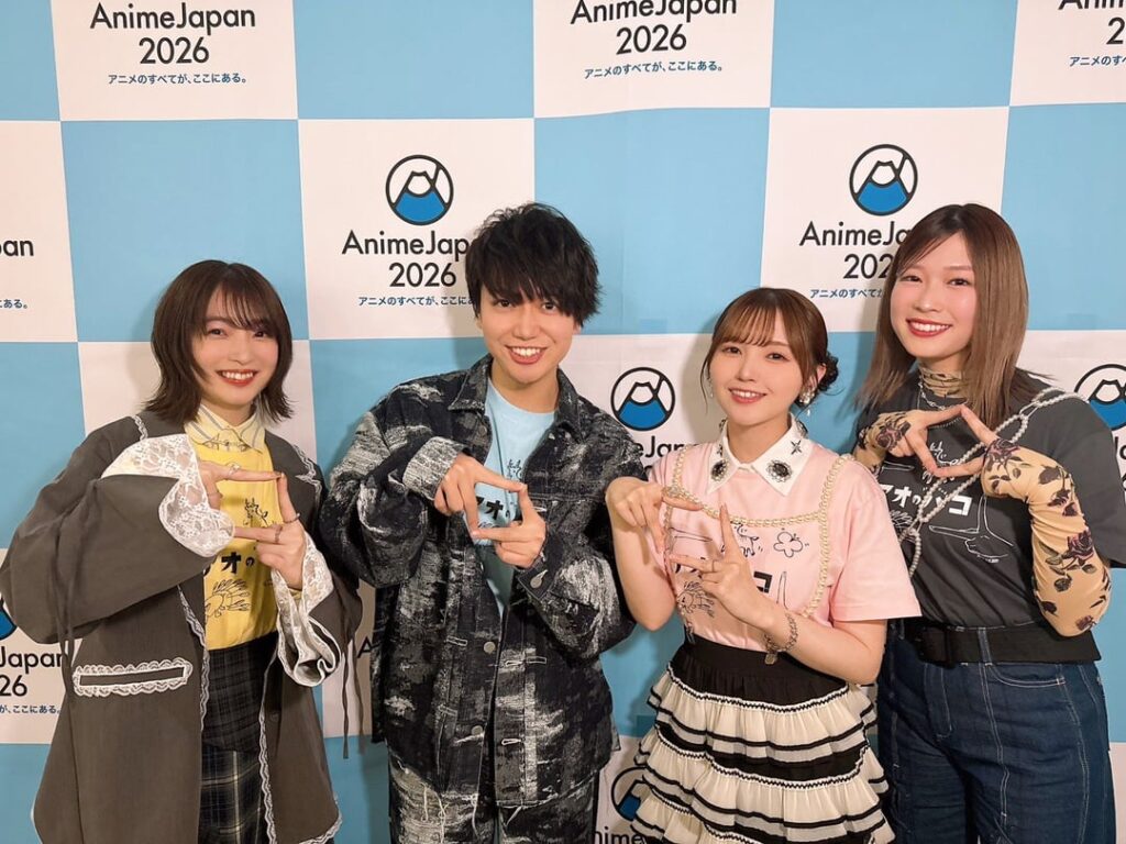 Ueda Reina, Chiba Shouya, Kito Akari, and Aoyama Yoshino from Anime Japan 2026🟦✨