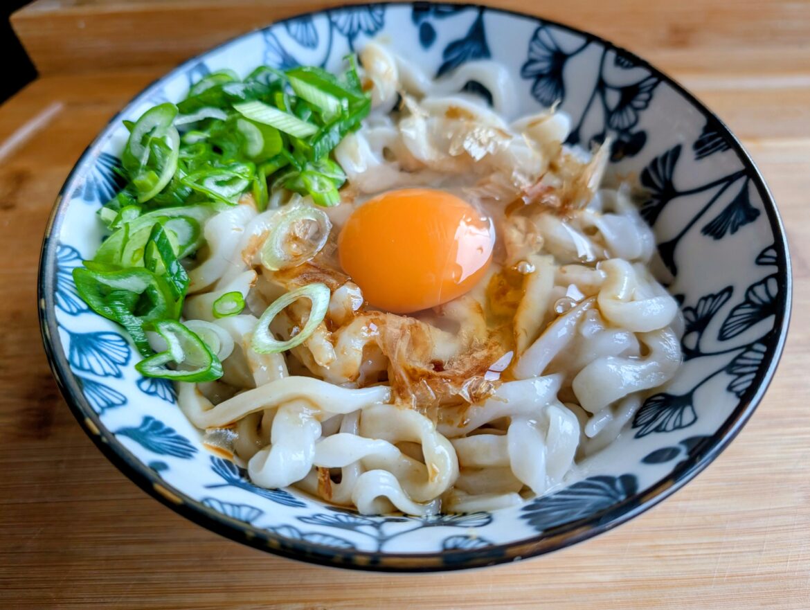 (homemade) Kamatama Udon for Dinner!