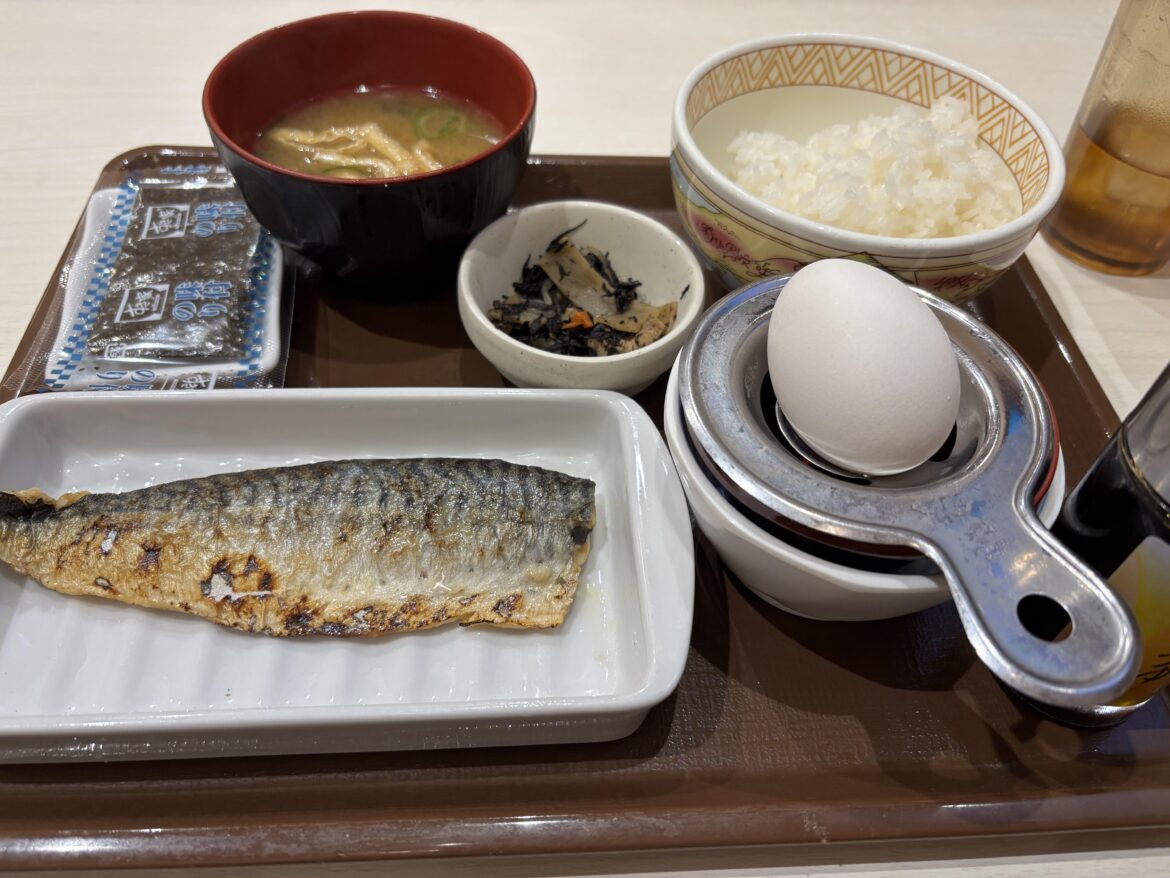 Had breakfast at Sukiya