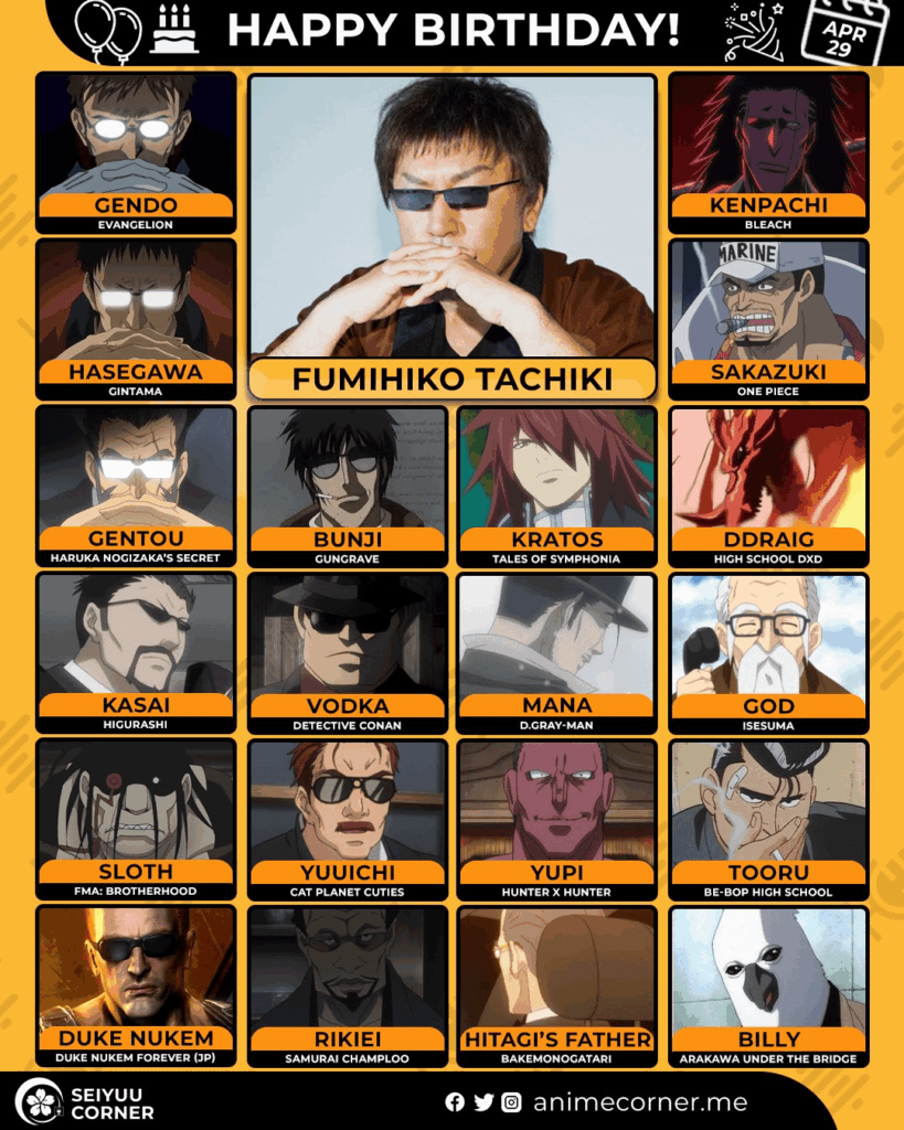 Happy birthday Fumihiko Tachiki!