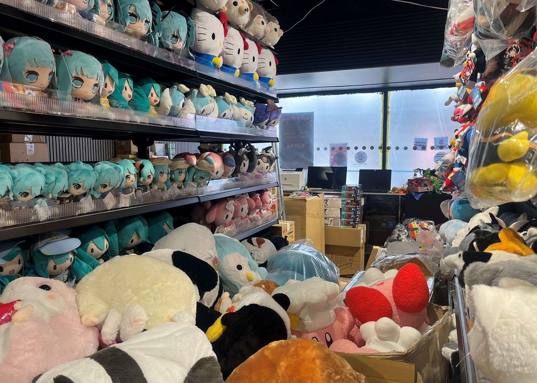 Plush toys are filling up the shelves in Tokyo Toys new store in Sittingbourne. Picture: Joe Crossley